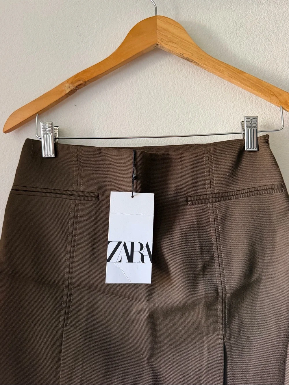 Zara Chocolate Brown Mini Skirt